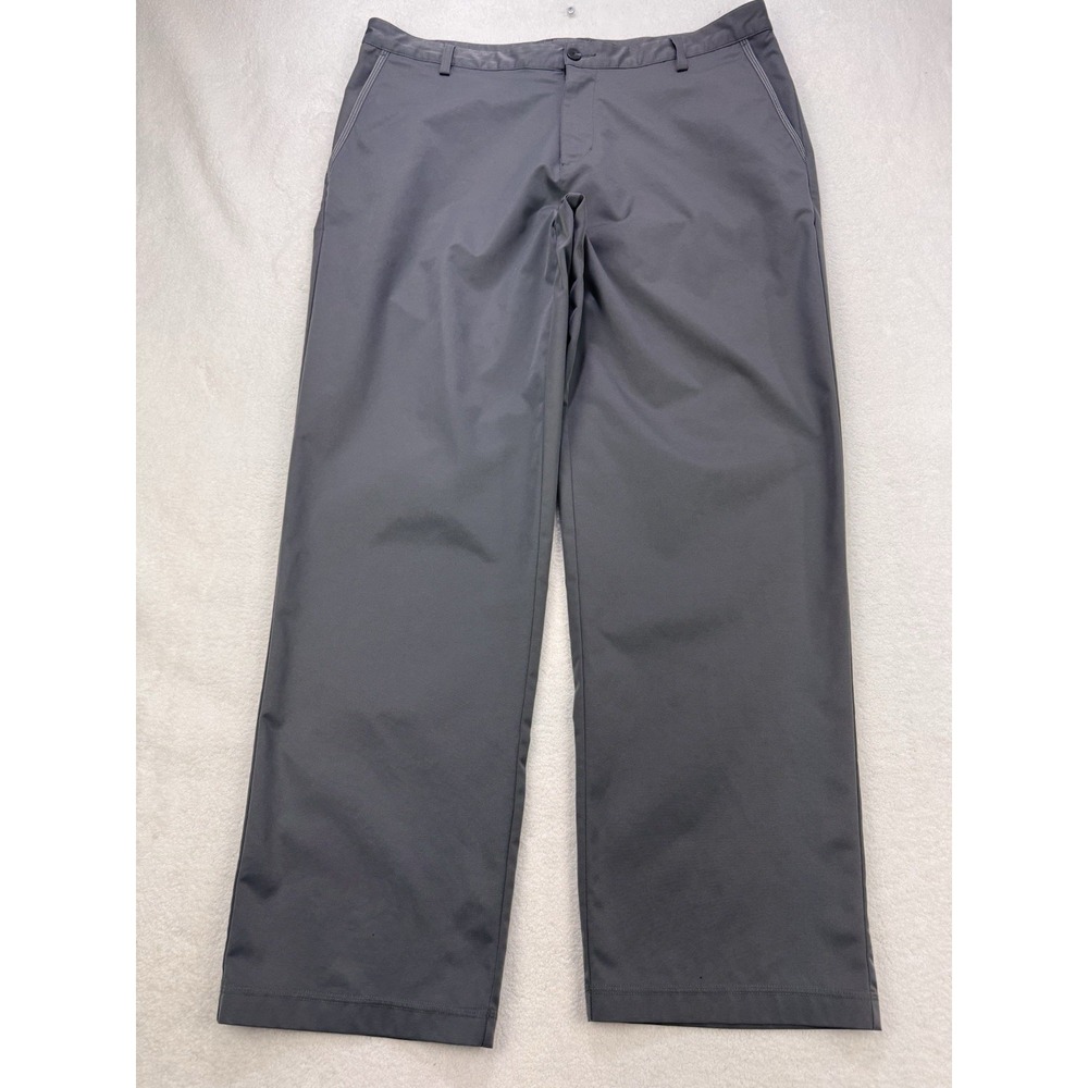 Adidas Climacool Golf Pants Men 38x32 Gunmetal Straight‎ Vented Performance